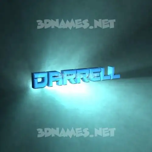 darrell in Light Shine style - 3D name wallpaper