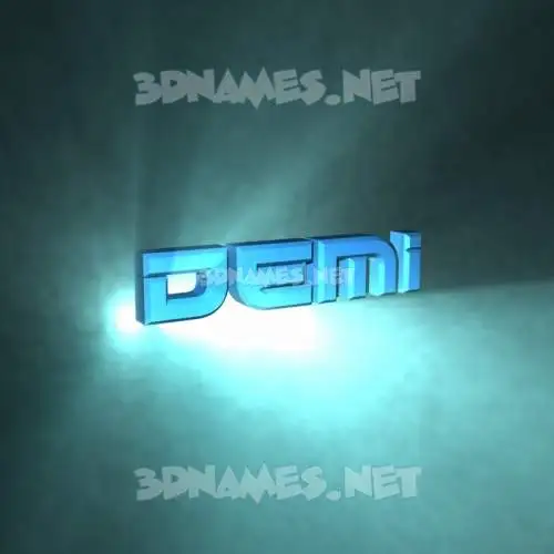 demi in Light Shine style - 3D name wallpaper demi in Light Shine style - 3D name wallpaper