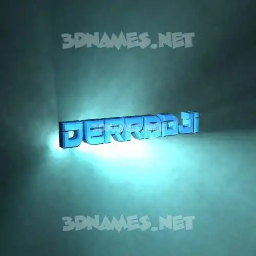 derradji in Light Shine style - 3D name wallpaper derradji in Light Shine style - 3D name wallpaper
