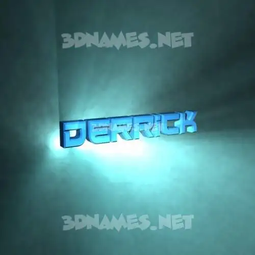 derrick in Light Shine style - 3D name wallpaper derrick in Light Shine style - 3D name wallpaper