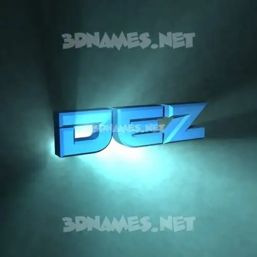 dez in Light Shine style - 3D name wallpaper dez in Light Shine style - 3D name wallpaper