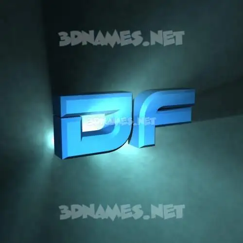 df in Light Shine style - 3D name wallpaper df in Light Shine style - 3D name wallpaper