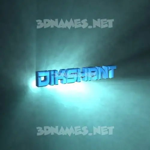 dikshant in Light Shine style - 3D name wallpaper