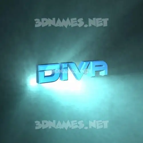 diva in Light Shine style - 3D name wallpaper diva in Light Shine style - 3D name wallpaper