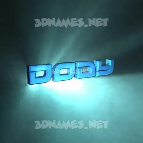 dody in Light Shine style - 3D name wallpaper dody in Light Shine style - 3D name wallpaper