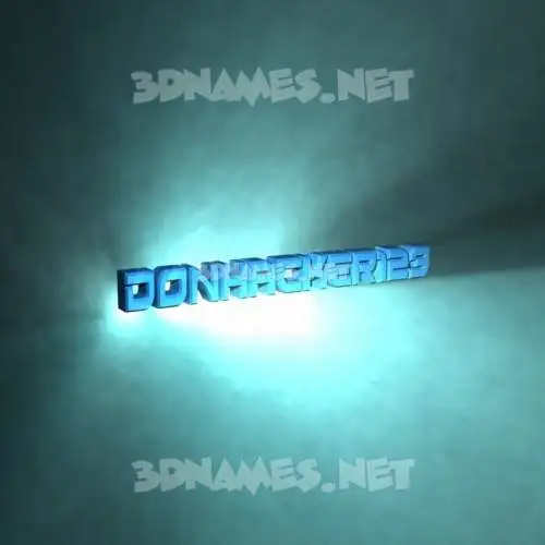 donhacker123 in Light Shine style - 3D name wallpaper