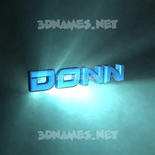 donn in Light Shine style - 3D name wallpaper donn in Light Shine style - 3D name wallpaper