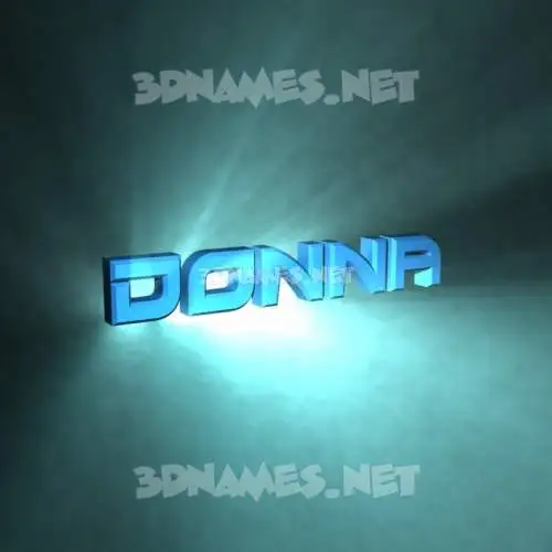 donna in Light Shine style - 3D name wallpaper donna in Light Shine style - 3D name wallpaper