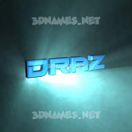 draz in Light Shine style - 3D name wallpaper draz in Light Shine style - 3D name wallpaper