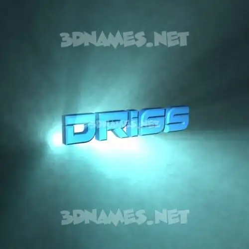 driss in Light Shine style - 3D name wallpaper driss in Light Shine style - 3D name wallpaper