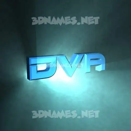 dva in Light Shine style - 3D name wallpaper