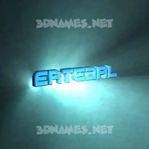 eatedal in Light Shine style - 3D name wallpaper