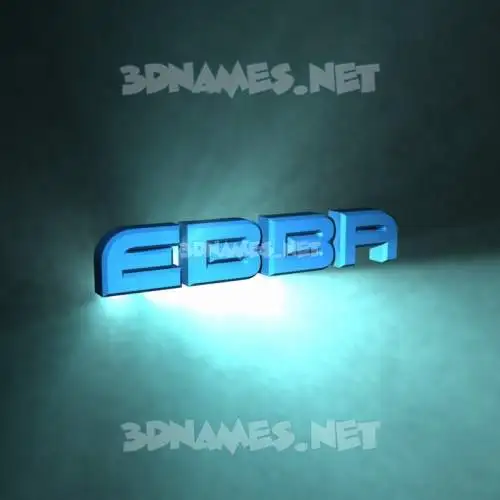 ebba in Light Shine style - 3D name wallpaper ebba in Light Shine style - 3D name wallpaper