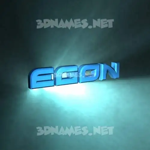egon in Light Shine style - 3D name wallpaper