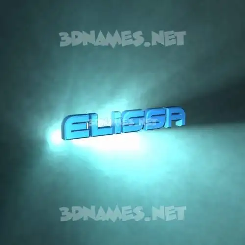 elissa in Light Shine style - 3D name wallpaper elissa in Light Shine style - 3D name wallpaper