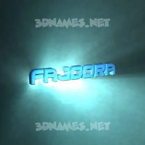 fajoora in Light Shine style - 3D name wallpaper