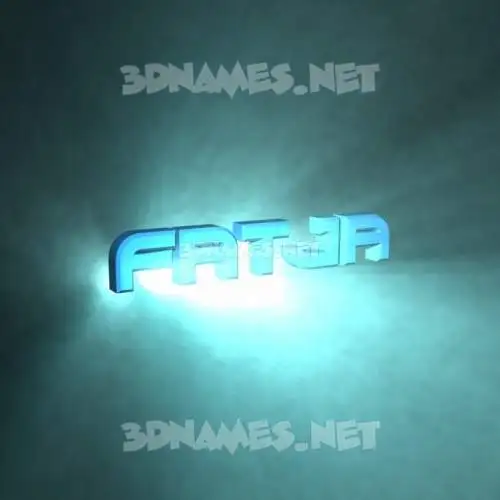fatja in Light Shine style - 3D name wallpaper fatja in Light Shine style - 3D name wallpaper