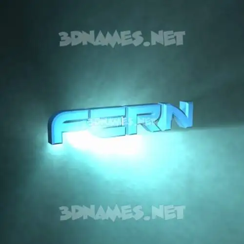 fern in Light Shine style - 3D name wallpaper fern in Light Shine style - 3D name wallpaper