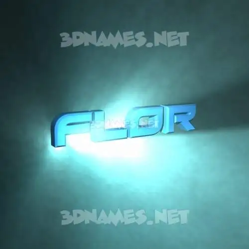flor in Light Shine style - 3D name wallpaper flor in Light Shine style - 3D name wallpaper