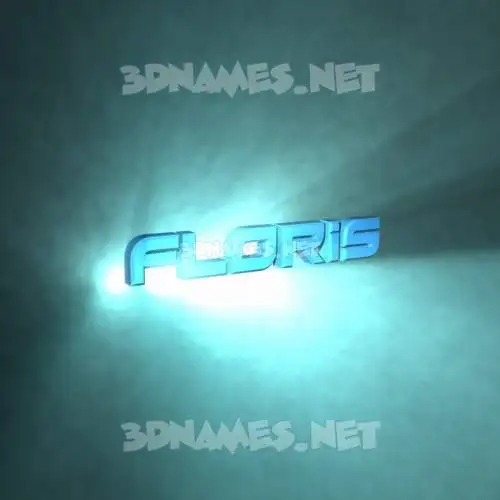 floris in Light Shine style - 3D name wallpaper floris in Light Shine style - 3D name wallpaper