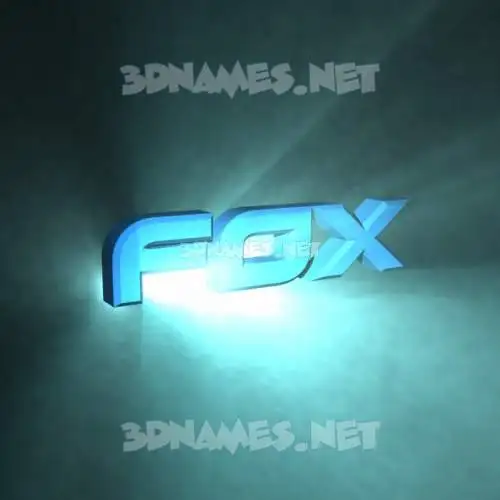 fox in Light Shine style - 3D name wallpaper fox in Light Shine style - 3D name wallpaper