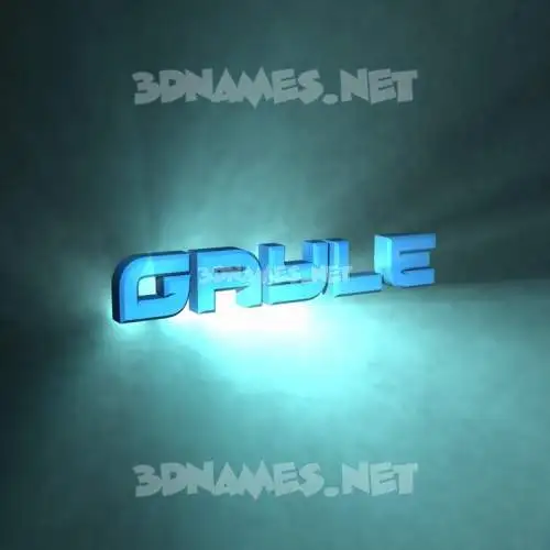 gayle in Light Shine style - 3D name wallpaper