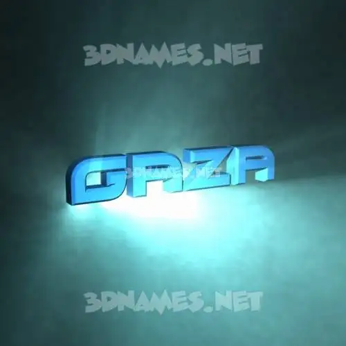 gaza in Light Shine style - 3D name wallpaper gaza in Light Shine style - 3D name wallpaper