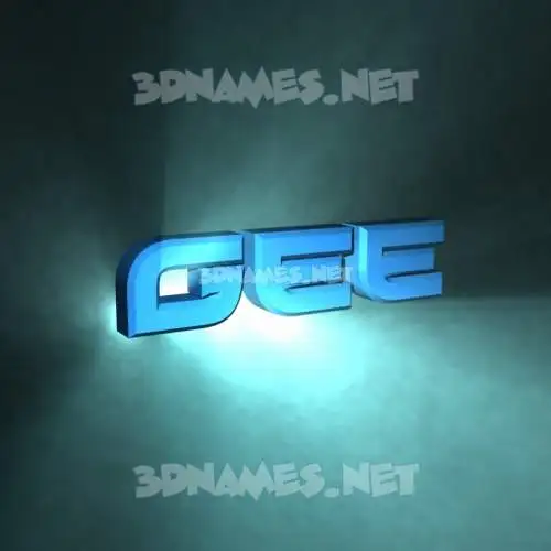 gee in Light Shine style - 3D name wallpaper gee in Light Shine style - 3D name wallpaper