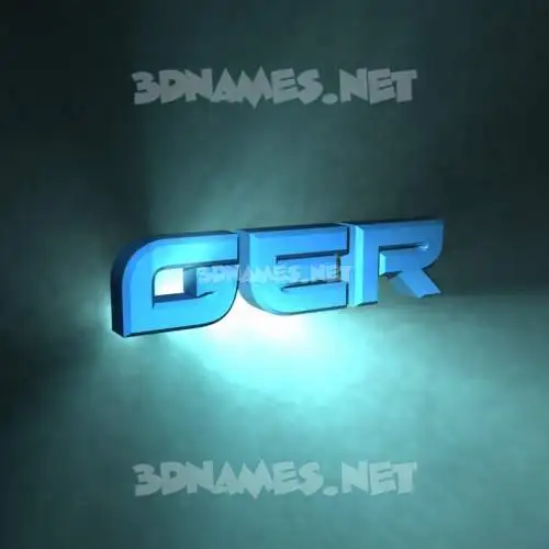ger in Light Shine style - 3D name wallpaper ger in Light Shine style - 3D name wallpaper