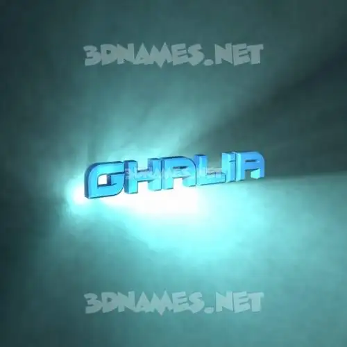 ghalia in Light Shine style - 3D name wallpaper ghalia in Light Shine style - 3D name wallpaper