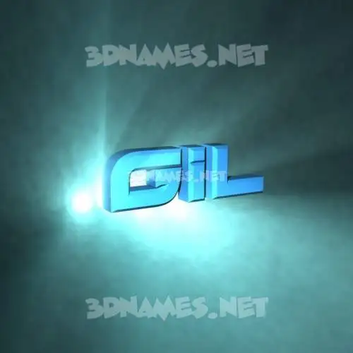 gil in Light Shine style - 3D name wallpaper gil in Light Shine style - 3D name wallpaper