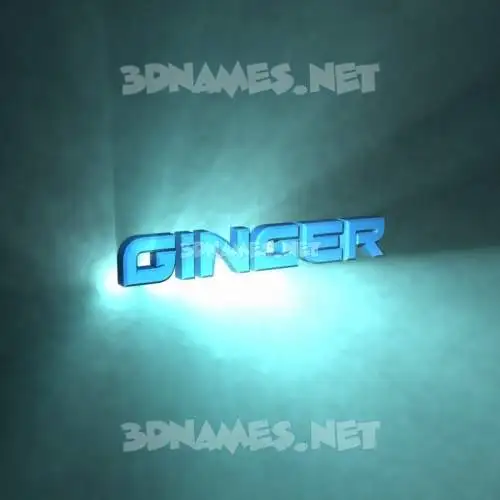 ginger in Light Shine style - 3D name wallpaper ginger in Light Shine style - 3D name wallpaper