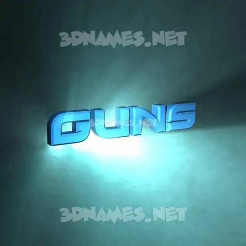 guns in Light Shine style - 3D name wallpaper guns in Light Shine style - 3D name wallpaper
