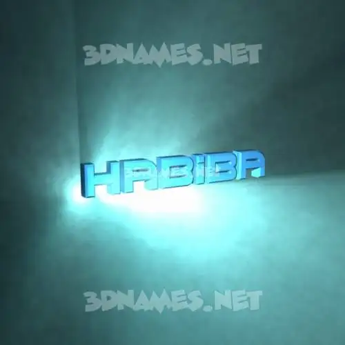 habiba in Light Shine style - 3D name wallpaper habiba in Light Shine style - 3D name wallpaper