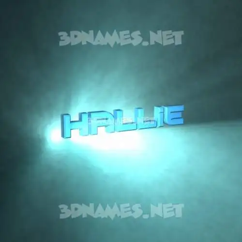 hallie in Light Shine style - 3D name wallpaper hallie in Light Shine style - 3D name wallpaper