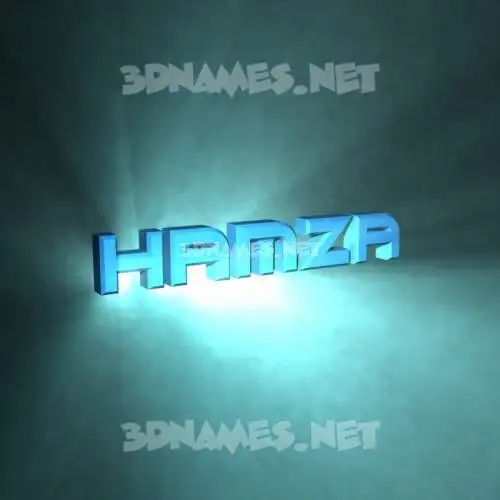 hamza in Light Shine style - 3D name wallpaper hamza in Light Shine style - 3D name wallpaper
