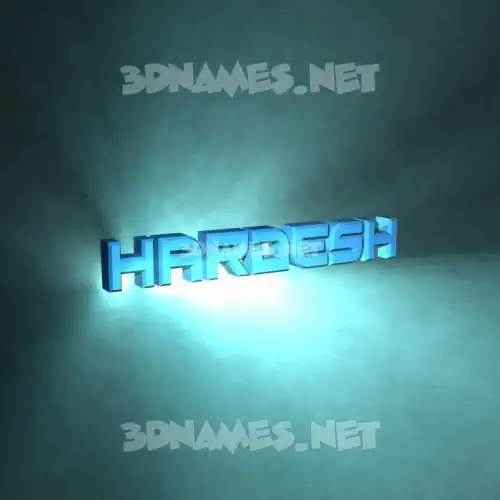 hardesh in Light Shine style - 3D name wallpaper