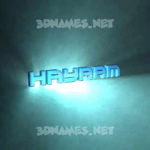 hayaam in Light Shine style - 3D name wallpaper hayaam in Light Shine style - 3D name wallpaper
