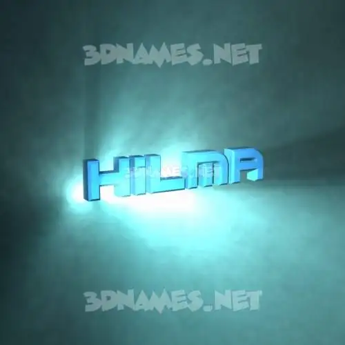 hilma in Light Shine style - 3D name wallpaper hilma in Light Shine style - 3D name wallpaper