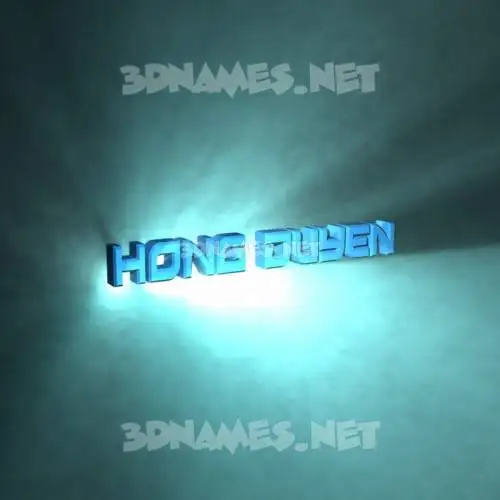 hong duyen in Light Shine style - 3D name wallpaper