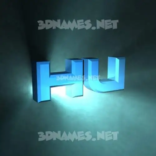 hu in Light Shine style - 3D name wallpaper hu in Light Shine style - 3D name wallpaper