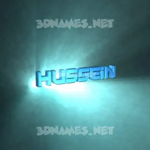 hussein in Light Shine style - 3D name wallpaper hussein in Light Shine style - 3D name wallpaper