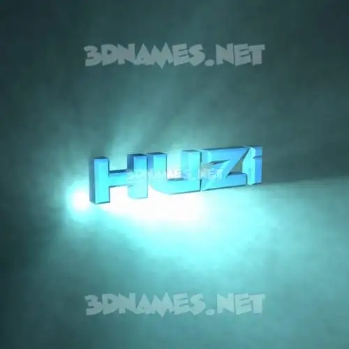 huzi in Light Shine style - 3D name wallpaper huzi in Light Shine style - 3D name wallpaper