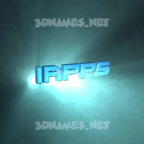 iapps in Light Shine style - 3D name wallpaper