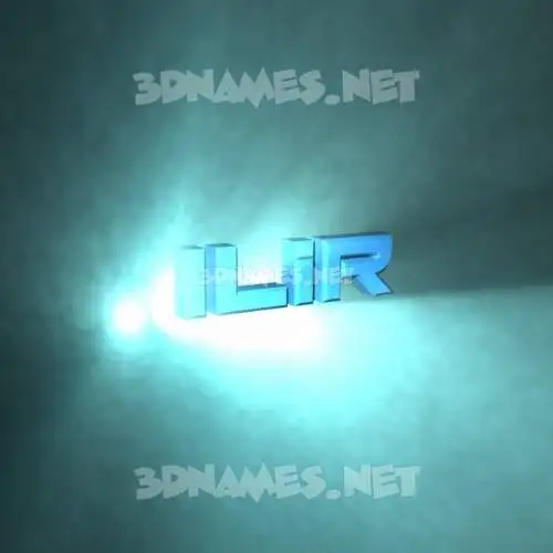 ilir in Light Shine style - 3D name wallpaper ilir in Light Shine style - 3D name wallpaper