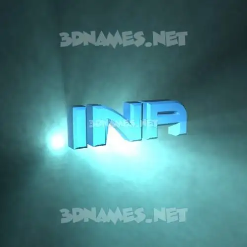 ina in Light Shine style - 3D name wallpaper ina in Light Shine style - 3D name wallpaper