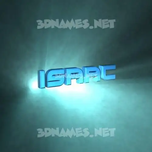 isaac in Light Shine style - 3D name wallpaper
