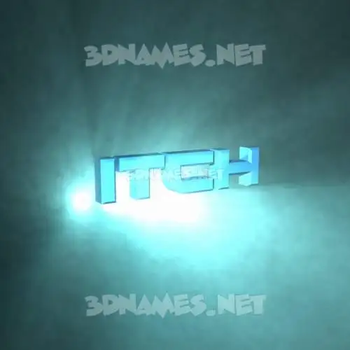 itch in Light Shine style - 3D name wallpaper itch in Light Shine style - 3D name wallpaper