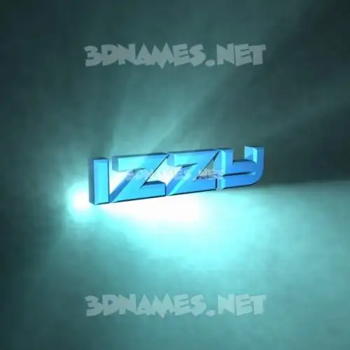 izzy in Light Shine style - 3D name wallpaper izzy in Light Shine style - 3D name wallpaper
