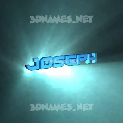 j0seph in Light Shine style - 3D name wallpaper